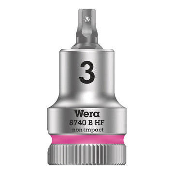 Wera 8740B HF Zyklop 3/8'' Drive Hex 3.0 x 35mm with HF