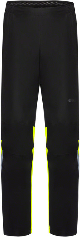 Gorewear Glidewheel Gore-Tex Pants - Black/Neon Yellow Men's Large