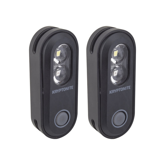 Kryptonite Avenue F-70/R-35 Dual Mode Light Set Black