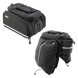 Topeak MTS Trunk Bag DXP Rack Bag Expandable Panniers - Strap Mount BLK