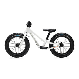 Kids Ride Shotgun Dirt Hero 14'' Push Bike 14'' Without Brake White