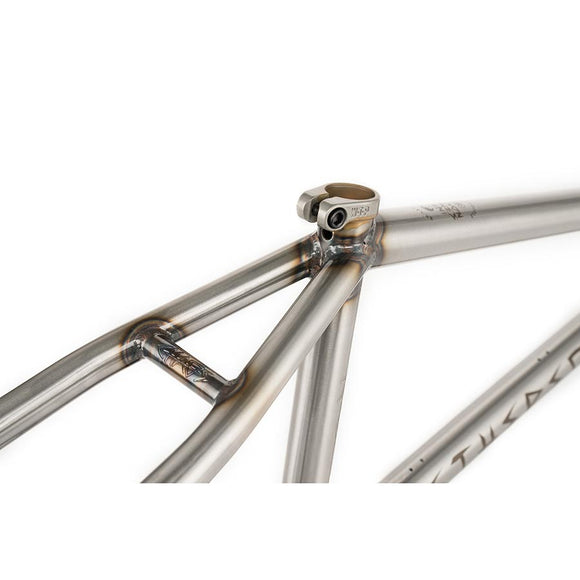 We The People Chaos Machine BMX Frame Glossy Raw 21.7''