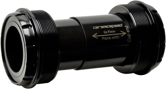 CeramicSpeed T47/73 Bottom Bracket - 30mm Spindle Coated Races Black