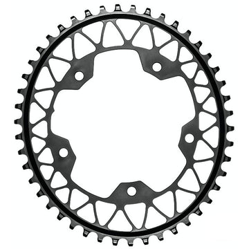 absoluteBLACK 5x110BCD Gravel 1X Oval Chainring 48T - Black  