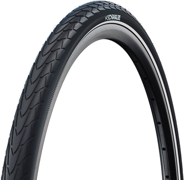 Schwalbe Marathon Racer Tire - 700 x 40 Clincher Wire BLK/Reflex RaceGuard Addix Green E-50