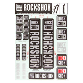 RockShox Fork Decal Kit - 30/32mm/RS1 Gray