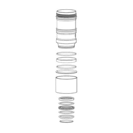 RockShox Monarch B1 C1 D1 Air Can Assembly 165x38 Debonair - Monarch B1 (Plus RL XX) C1 (R RT RT3) D1 (RT3)