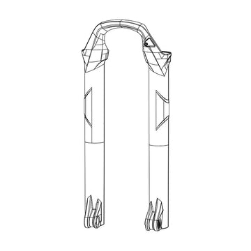 RockShox Lower Leg - 29/27.5+ 15 x 110mm SID A1-A4 Reba A1-A5 Reba A7 SID Select/Select+ 110-120mm B4 Diffusion BLK