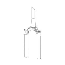 RockShox CSU - SID Ultimate 80-100 mm DebonAir 2020+ 29"/27.5+ 42mm Offset Boost 15x110mm Tapered Steerer Diffusion BLK