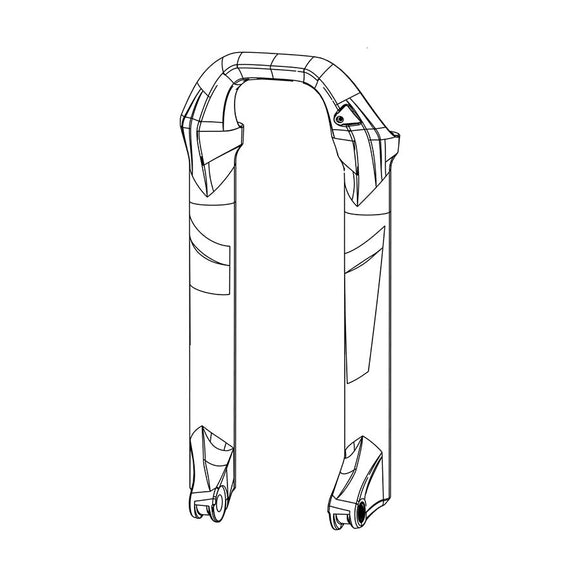 RockShox Lower Leg Lyrik B1-C1/Yari A1-B1 27.5" 15 x 110 mm Boost Spacing Red