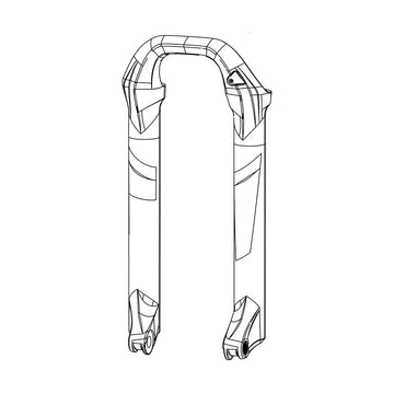 RockShox Lower Leg Lyrik B1-C1/Yari A1-B1 29"/27.5+ 15 x 110 mm Boost Spacing Red