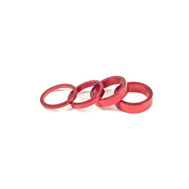 Salt Headset Spacer Headset Spacer 1-1/8'' Height: 3mm/5mm/8mm/10mm 6061-T6 Aluminum Red