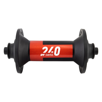DT Swiss 240 Front Hub - QR x 100mm Black/Red 24H