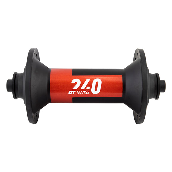 DT Swiss 240 Front Hub - QR x 100mm Black/Red 24H