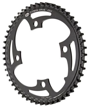 Gates Carbon Drive CDX CenterTrack Front Belt Drive Ring - 50t 4-Bolt 104mm BCD BLK