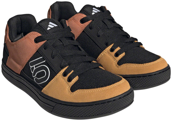 Five Ten Freerider Flat Shoes - Men's Core BLK/Ftwr White/Impact Orange 8.5