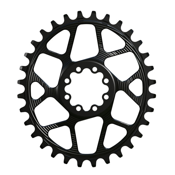 Works Components Oval Chainring SRAM 8-Bolt 32T Boost 3mm Blk
