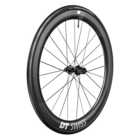 DT Swiss ARC 1400 DiCut 50 Rear Wheel - 700 12 x 142mm Center-Lock HG11 Road/XDR Ratchet EXP 36 BLK WTS w/Grand Prix 5000 STR Tire