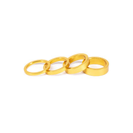 Salt Headset Spacer Headset Spacer 1-1/8'' Height: 3mm/5mm/8mm/10mm 6061-T6 Aluminum Gold