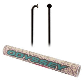 Odyssey HGS Spokes - Stainless Straight 14g 184mm BLK Box of 40 Includes Nipples