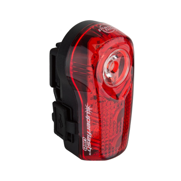 Planet Bike Superflash USB-Rechargeable Tail Light: Red/Black