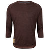 Men's Canyon Merino 3/4 Sleeve Jersey - BLACK/RUSSET HEATHER / XXL