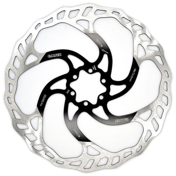 Galfer 203mm Rotor 6-Bolt  2.0mm Black/Silver