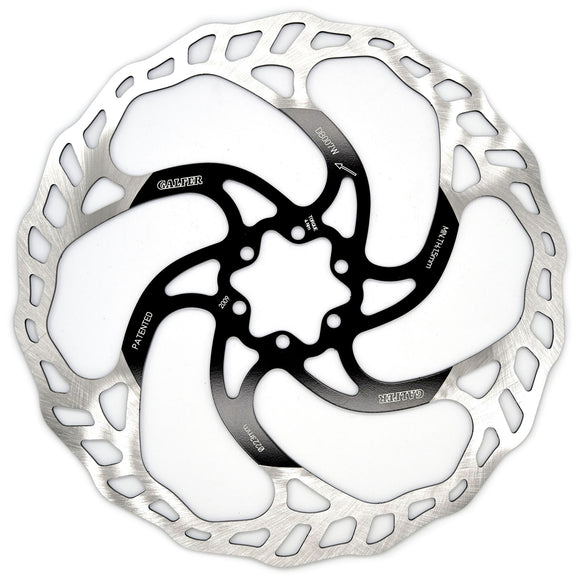 Galfer 203mm Rotor 6-Bolt  2.0mm Black/Silver