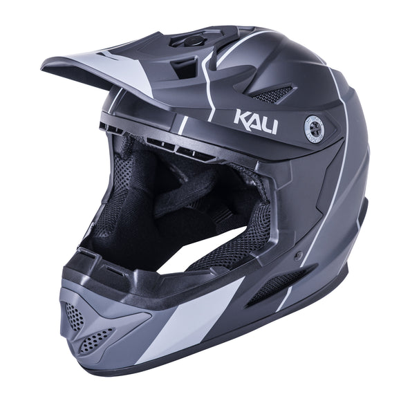 Kali Zoka Stripe  Full Face Helmet Large Black/Gray 