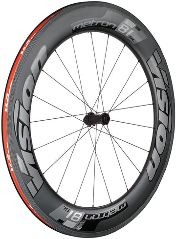 Vision Metron 81 TL Front Wheel Tubeless 700c 21H Spoke Count Disc Brake Center Lock Rotor Mount – BLK