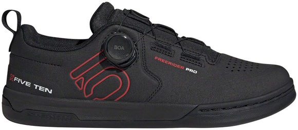 Five Ten Freerider Pro BOA Flat Shoes - Men's Core Black/Red/FTWR White 12.5