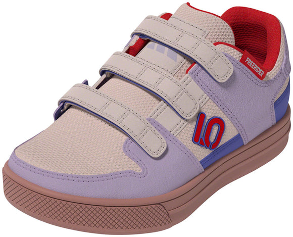 Five Ten Freerider Kid's VCS Flat Shoes - Putty Mauve/Pure Ruby/Semi Cobalt Blue 5