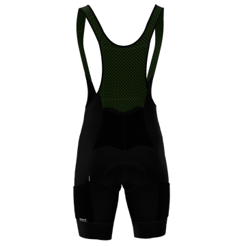 Panache M's Cargo Pocket Bib Short - BLACK - 0