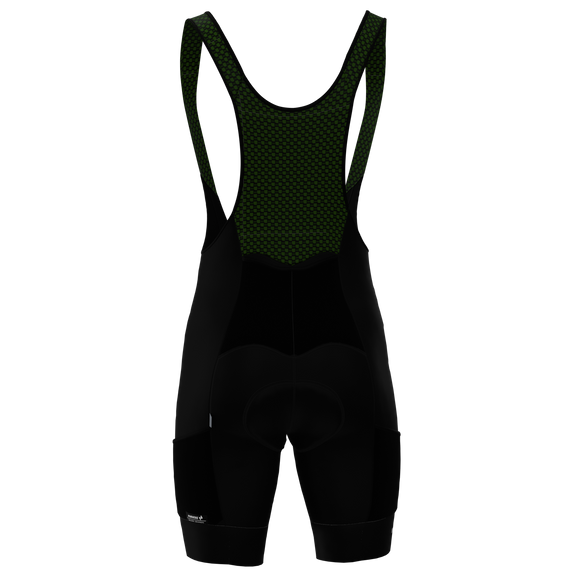 Panache M's Cargo Pocket Bib Short - BLACK