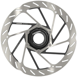 SRAM HS2 Disc Brake Rotor - 180mm Center Lock Rounded Silver/Black