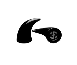 Helmet Flair MagNeatOhz: Large Black Devil Horns for Helmet - 0