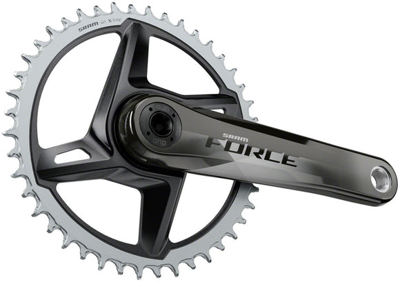 SRAM Force 1 AXS Wide Crankset - 170mm 12-Speed 40t 8-Bolt Direct Mount DUB Spindle Interface Gloss Natural Carbon D1
