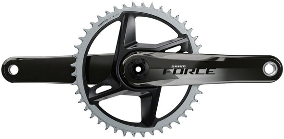SRAM Force 1 AXS Wide Crankset - 170mm 12-Speed 40t 8-Bolt Direct Mount DUB Spindle Interface Gloss Natural Carbon D1