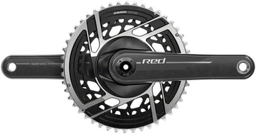 SRAM RED Crankset - 175mm 2x 12-Speed 48/35t 8-Bolt Direct Mount DUB Spindle Interface Natural Carbon E1