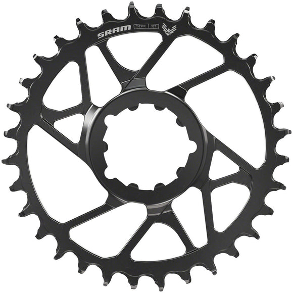 SRAM Eagle 70 T-Type Direct Mount Chainring - 30t 12-Speed 3-Bolt Direct Mount 3mm Offset Steel BLK