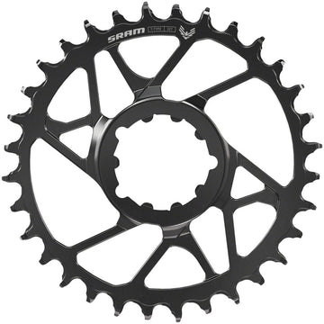 SRAM Eagle 70 T-Type Direct Mount Chainring - 34t 12-Speed 3-Bolt Direct Mount 3mm Offset Steel BLK