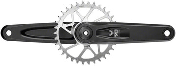 SRAM Eagle 90 T-Type Wide Crankset - 165mm 12-Speed 32t Chainring Direct Mount 2-Guards DUB Spindle Interface BLK/Silver