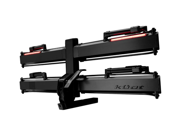 Piston Pro X Hitch Bike Rack - 2-Bike 2" Receiver LED Lights 4-Pin Plug Kashima Coat Galaxy Gray