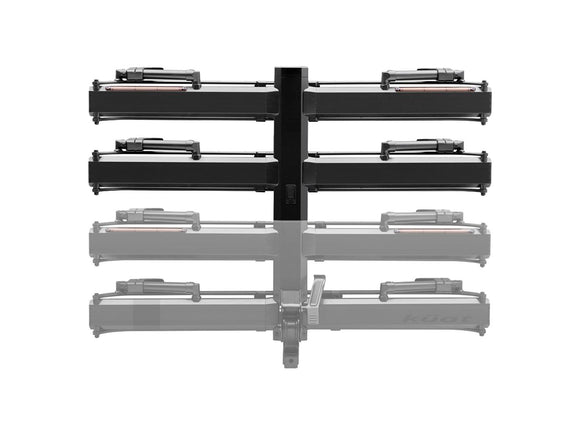 Piston Pro X Hitch Bike Rack Add-On - 2-Bike LED Lights 4-Pin Plug Kashima Coat Galaxy Gray