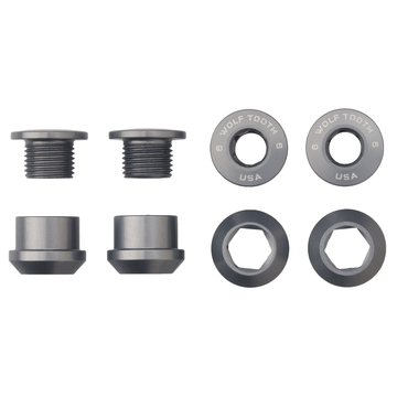 Buy grey Wolf Tooth Set of 4 Chainring Bolts+Nuts for 1X