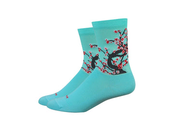 DeFeet Aireator 4" Socks Neptune/Black/Red L