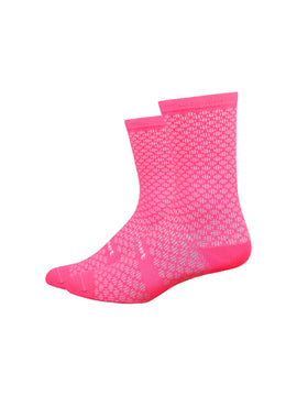 Sock DeFeet Evo Mont Ventoux 6'' Small Visibility Pink