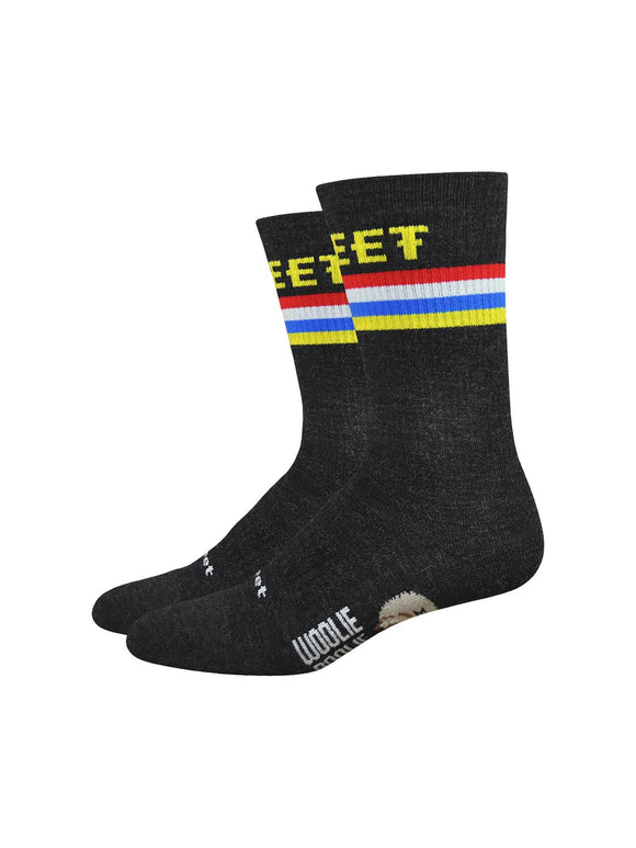 Sock DeFeet Woolie Boolie 6" Podium Small Black