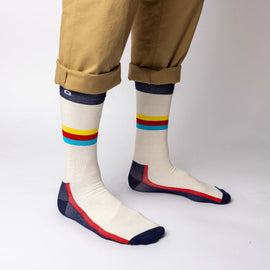 Mid-Stripe Crew Sock - 0