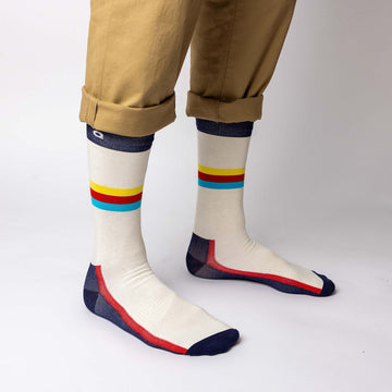 Mid-Stripe Crew Sock - 0